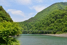 2017 春 雨畑の吊橋(山梨県南巨摩郡早川町)