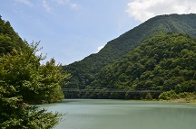 2017 夏 雨畑の吊橋(山梨県南巨摩郡早川町)