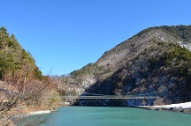 2017 冬 雨畑の吊橋(山梨県南巨摩郡早川町)