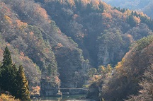 2018 秋 塔のへつり ふじみはし (福島県南会津郡下郷町)