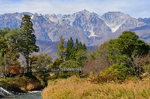 2019 秋 大出吊橋(長野県北安曇郡白馬村)